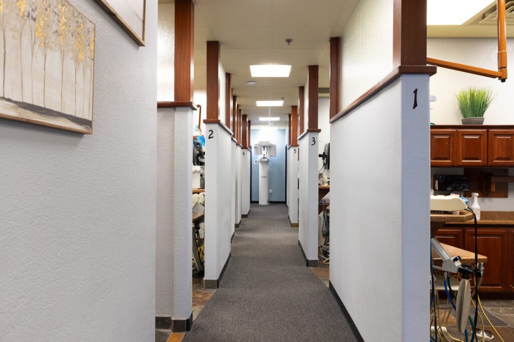 Hallway of a dental clinic