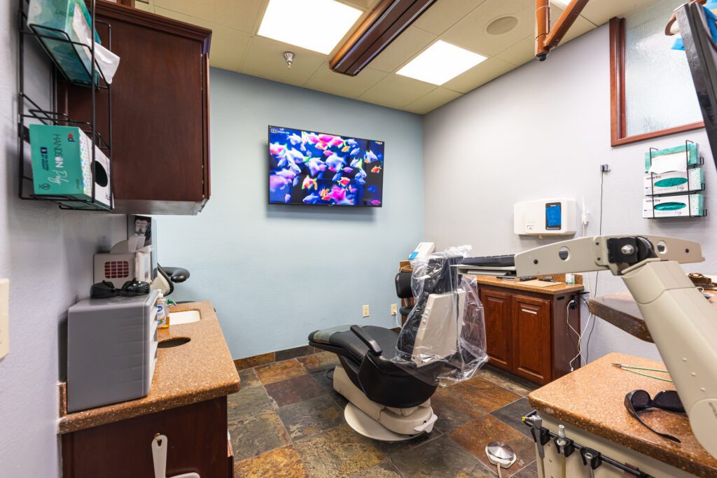Dental Chair infront of a monitor